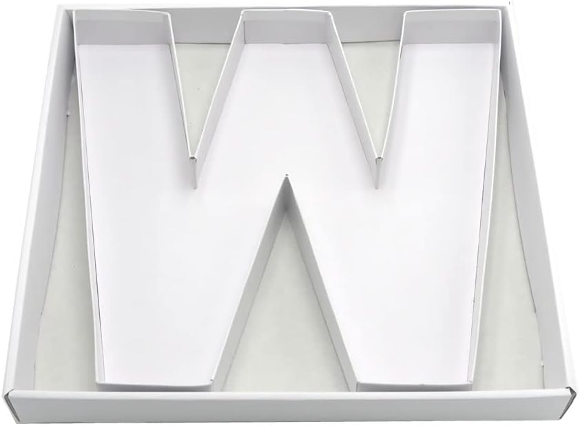 12" Fillable Cardboard Letter Charcuterie Gift Cupcake Box With Cover Sweets Packaging (W)