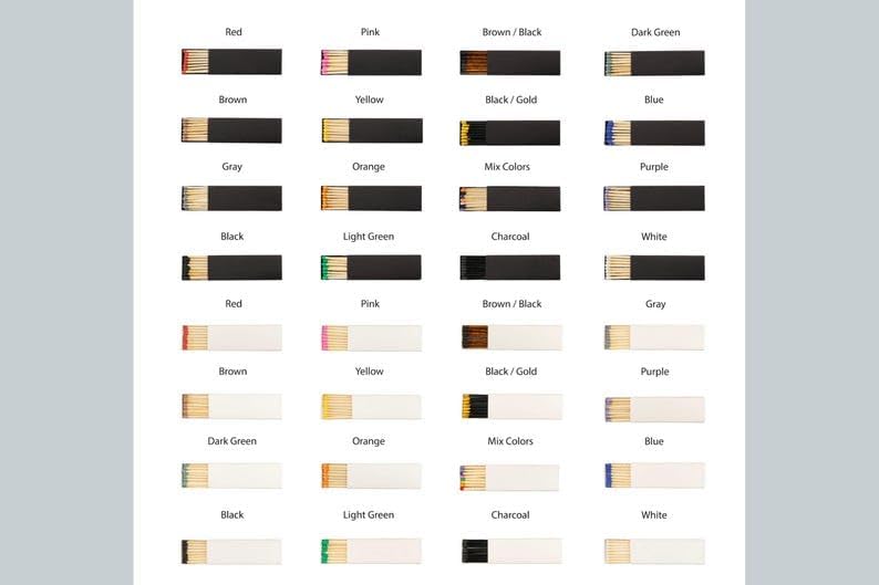 Customizable Birthday Matchboxes – Set of 10 – Fun Birthday Design – Colorful Matchsticks – Perfect for Birthday Favors (2" Matchsticks, Birthday #2)