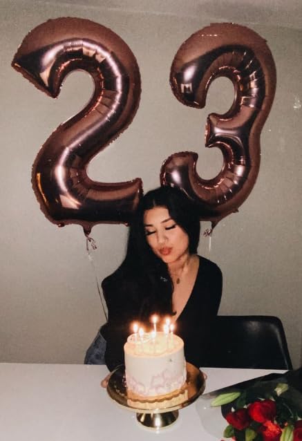 Coffee Brown 40 Inch 0 Number Balloons, 0 Decorations for 10 20 30 40 50 60 70 80 90 100 Birthday, Dark Brown Foil Giant Birthday Graduations Anniversary Party Balloon