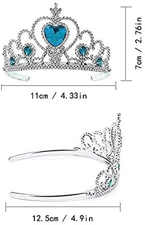 S & E TEACHER'S EDITION 8 Pcs Tiaras Crown Set for Girls, 8 Colors