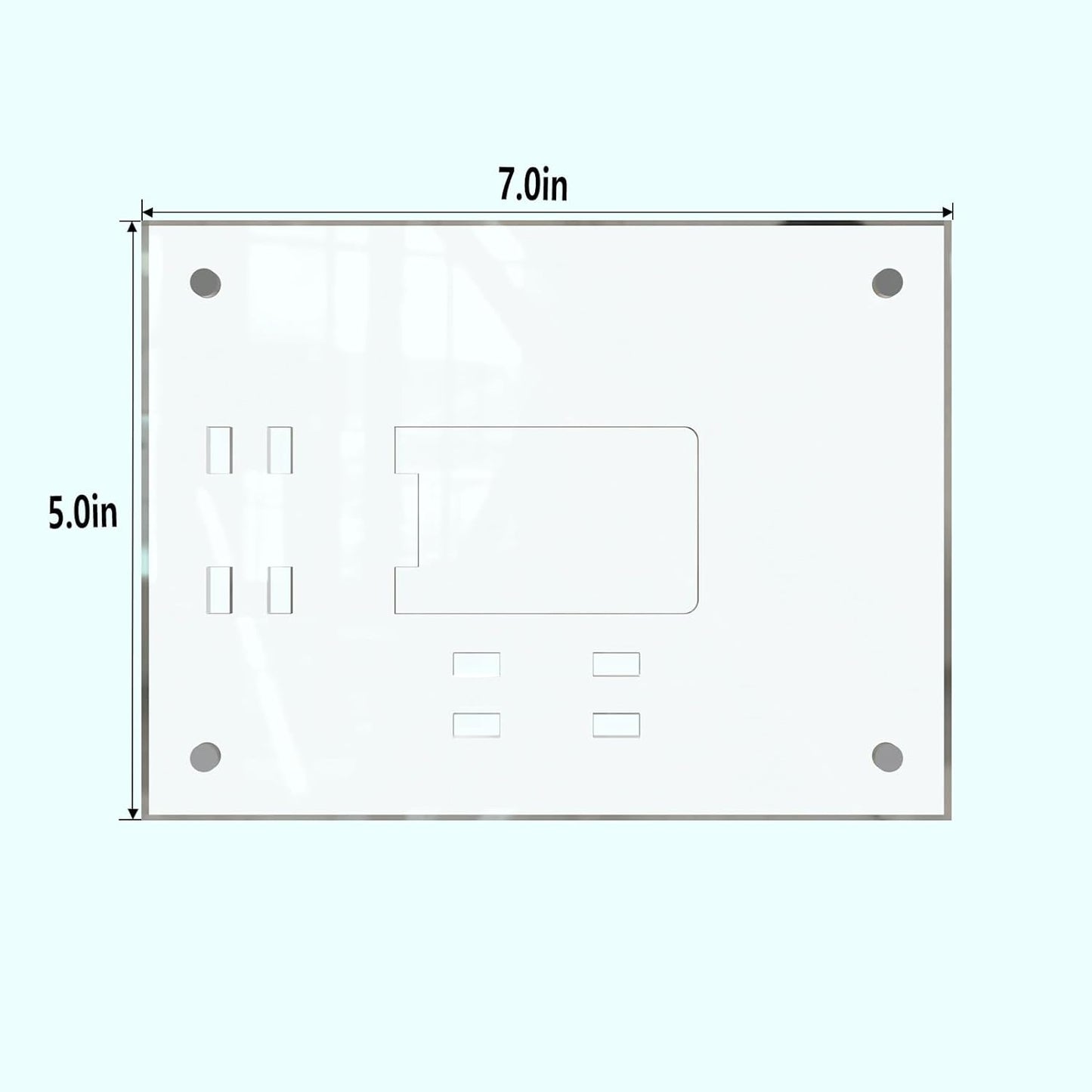 HELPLEX Picture Frames, 1 Pack 5x7 inch Acrylic Picture Frame Clear 5 x 7 Photo Frames Magnetic Picture Frames Ready for Tabletop Display, Effectively Protect Photos from Fading and Yellowing