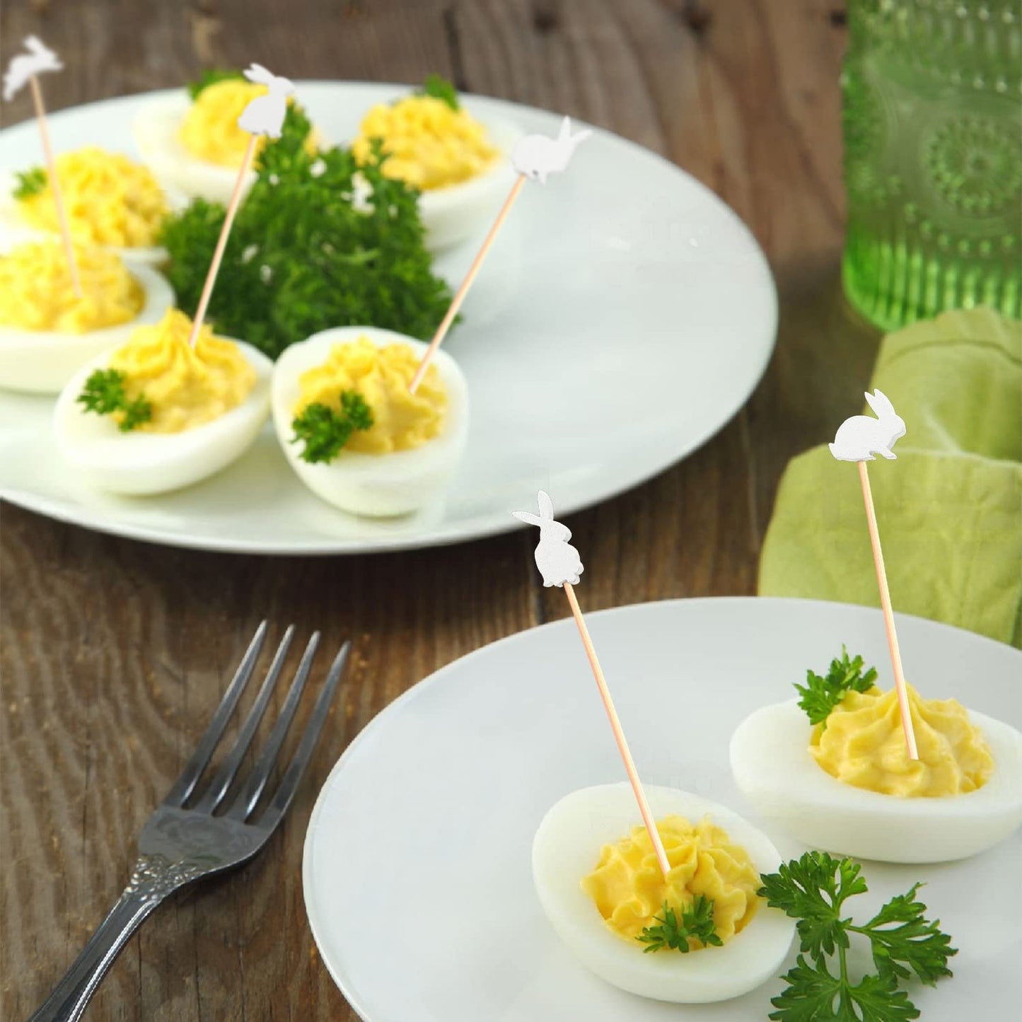 Easter Rabbit Cocktail Picks Fruit Dessert Sticks Sandwich Food Toothpicks Charcuterie Appetizer