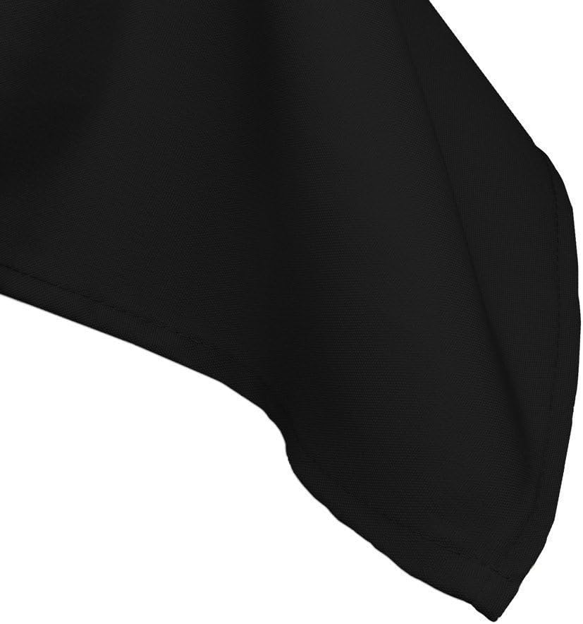 Gee Di Moda Rectangle Tablecloth - 60 x 126 Inch Black Table Cloth for 8 Foot Rectangle Table - Heavy Duty Washable Fabric - for 8 Ft Buffet Table, Holiday Party, Dinner, Wedding & Baby Shower