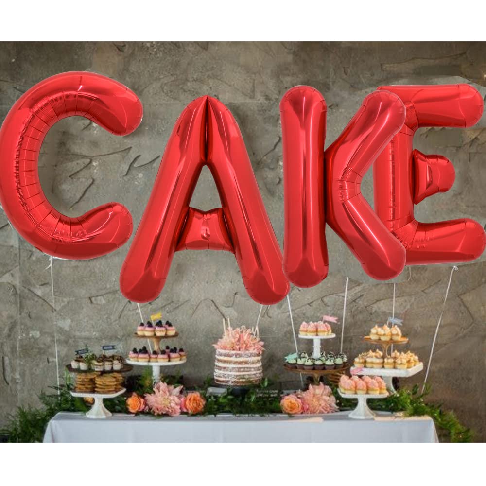 TONIFUL 40 Inch Large Bright Red Letter Balloons A-Z, Giant Jumbo Helium Foil Mylar Big Letter A