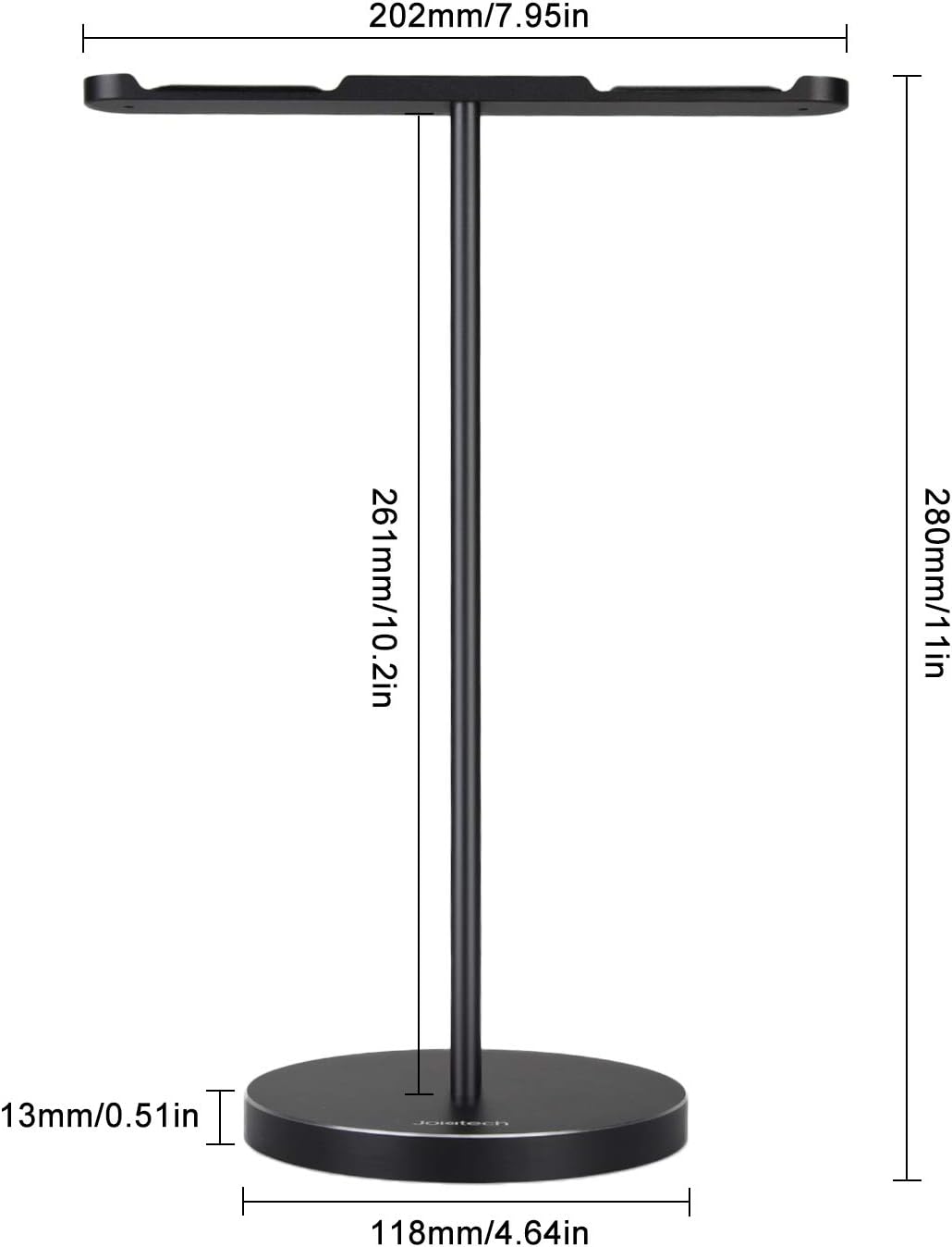 Double Headphones Stand, Aluminum Alloy Desk 3 Headsets Holder Supporting Desktop Earphone Hanger Mount Storage Rack with Heavy Base for Home and Office Display Spacegrey