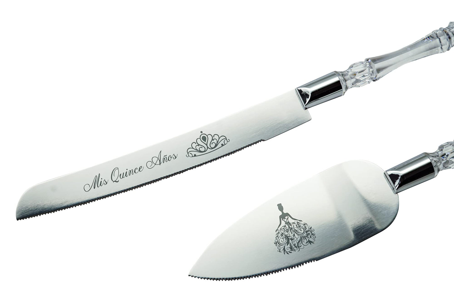 Lassos Boutique Mis Quince Años Quinceanera Cake Serving and Knife Set, Sweet 15 Birthday Cake