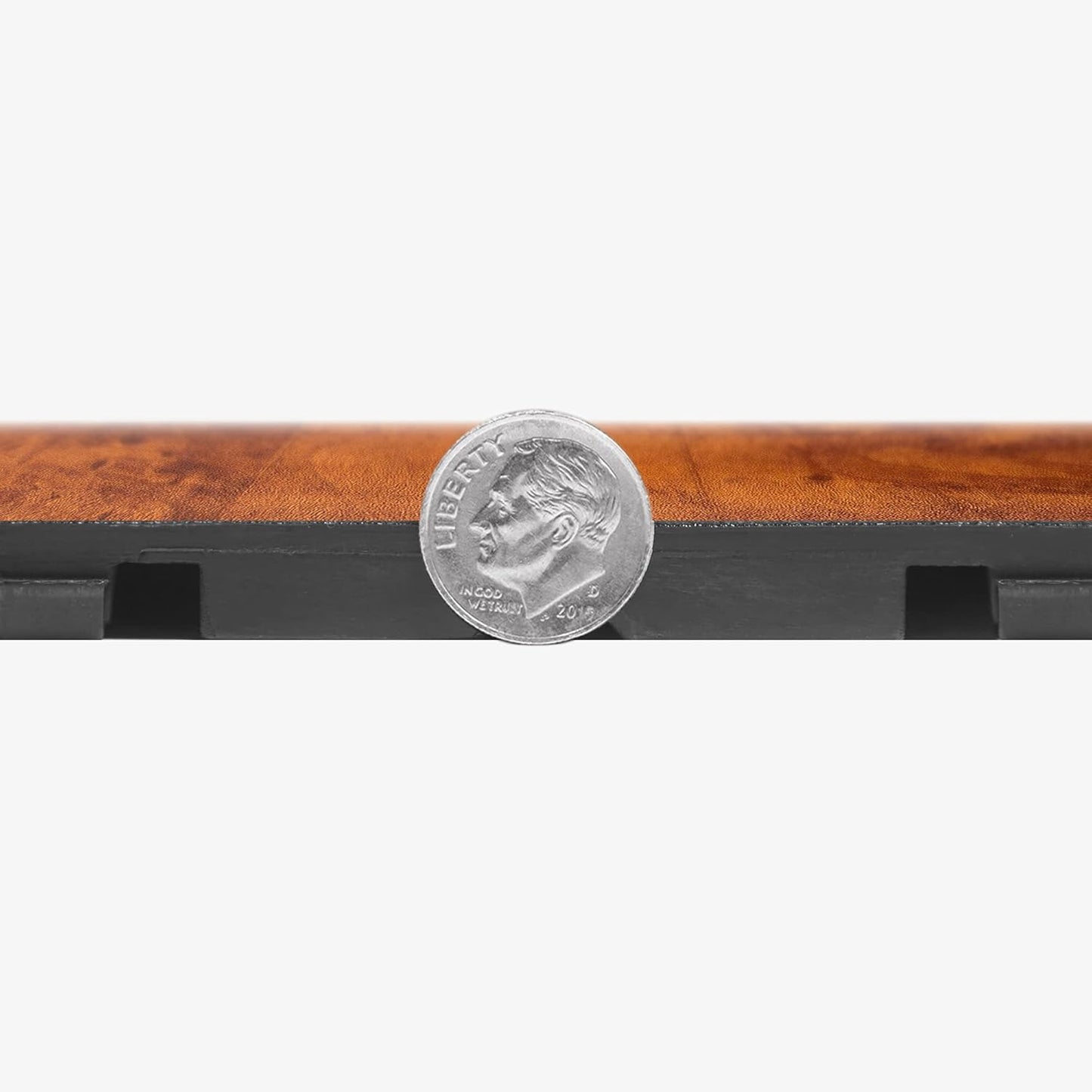 IncStores 3/8 Inch Thick Practice Dance Floor Tiles | Printed Plastic Dance Flooring for Practice and Performance of Countless Dance Styles | Dark Maple, 20 Tiles