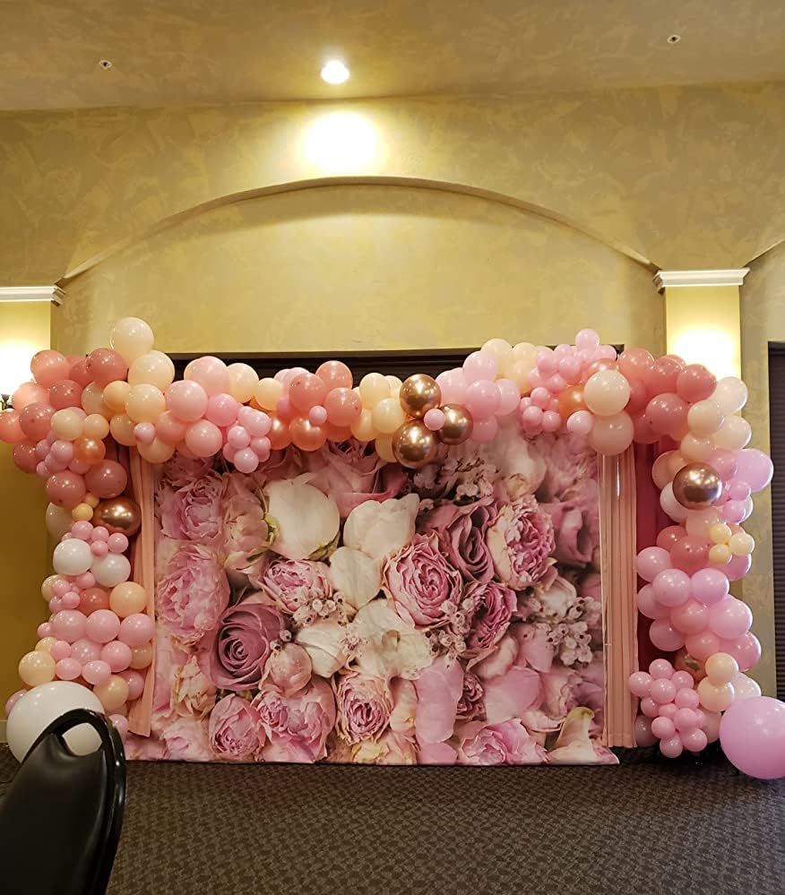 Balloon Arch Garland Kit- Dusty Rose Wedding Bachelorette Birthday Anniversary Party Decorations Backdrop Decor (Vintage Pink)