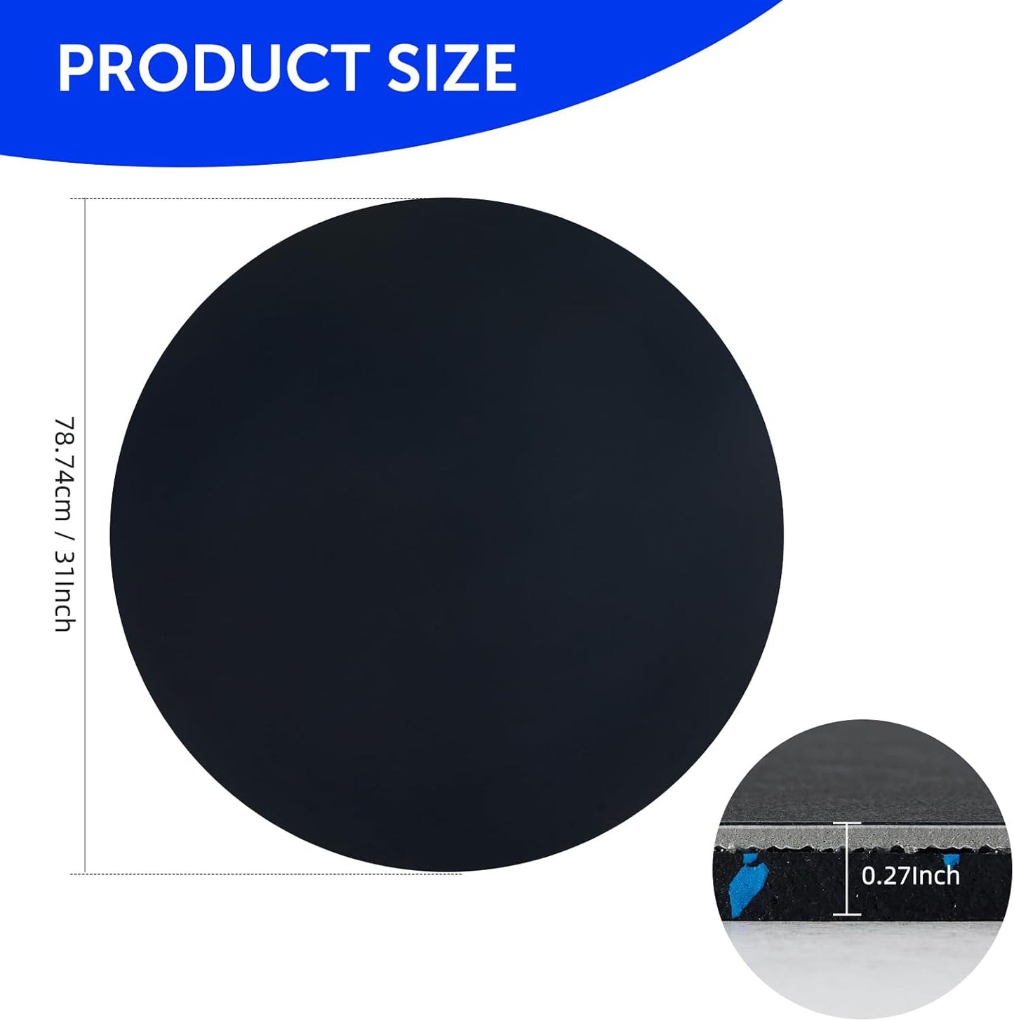 31inch Portable Dance Floor, Tap Dance Floor, Ballet Training Equipment Ideal for Figure Skating Practice Mat,Jazz,Tap Board,Turning Board and Party Dancing for All Ages