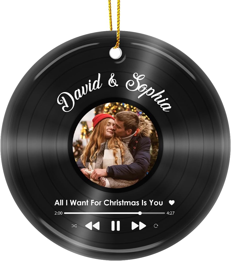 Pawfect House All I Want for Christmas is You, Personalized Ceramic Christmas Ornaments, Christmas Couples Gifts, Anniversary, Wedding, Birthday Decorations Gifts for Boyfriend, Girlfriend