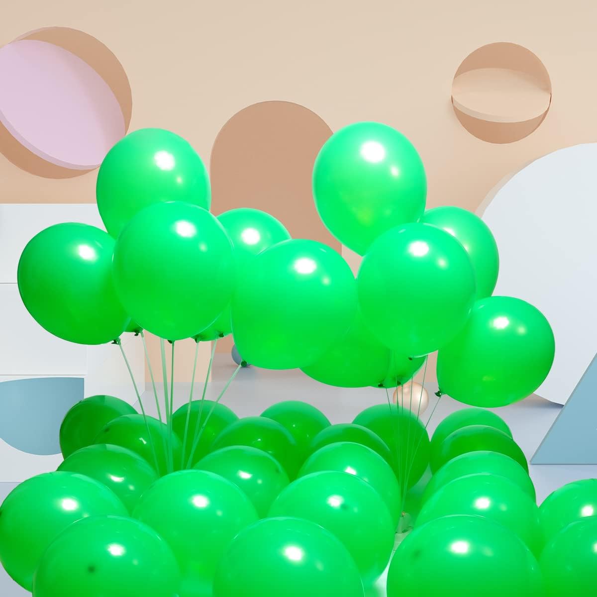 300 Pack Green Balloons 12 inch Green Latex Party Balloon Bulk for Various Party Events Decorations