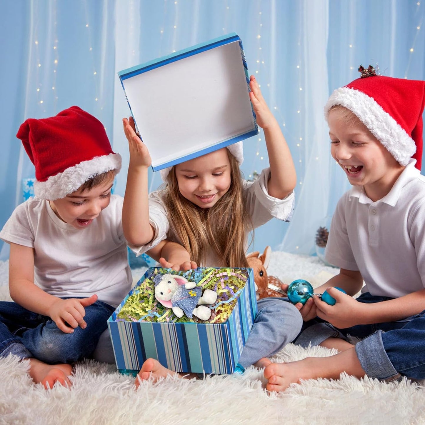 Zankubom 1LB Crinkle Cut Paper Shred Filler Great for Gift Wrapping, Basket Fillers, Birthday, Gift Wrapping, Anniversary, Halloween Christmas Party Decor Filling Supplies Easter