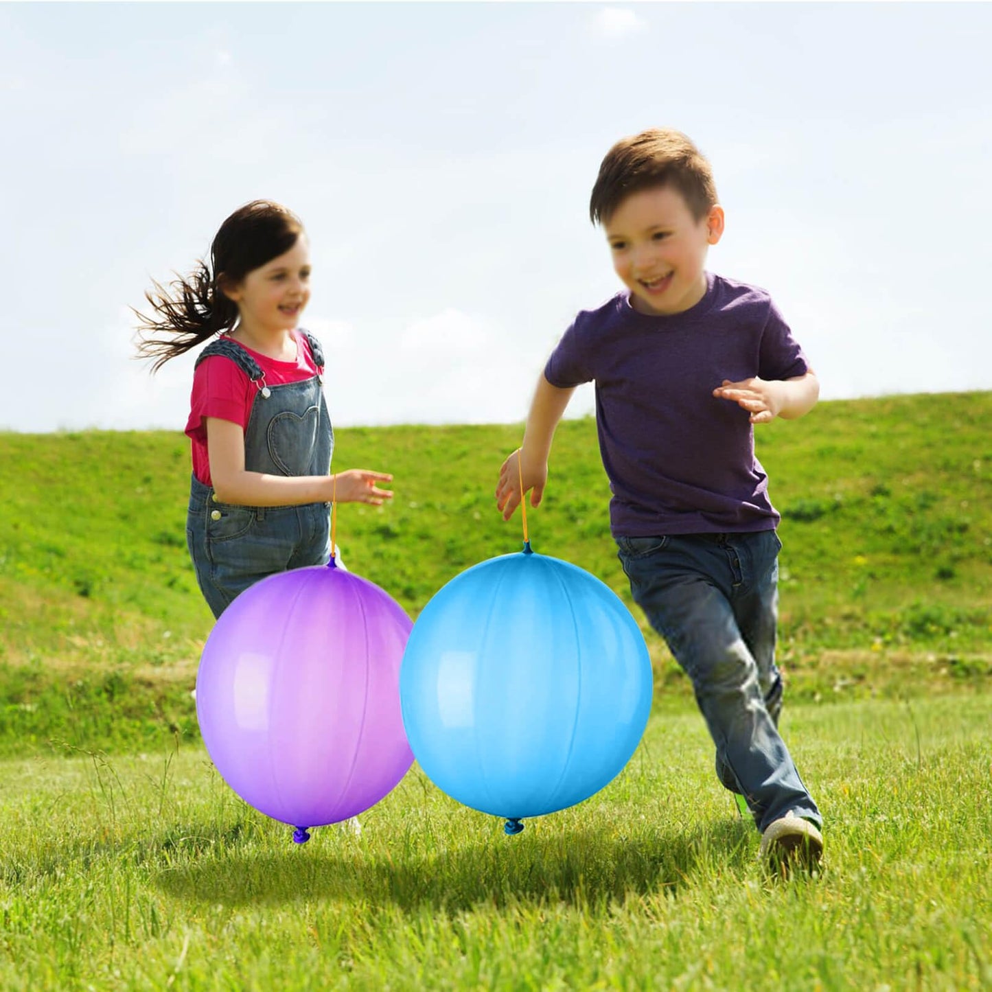 LEEZZIZZ 30Pcs Punch Balloons, Thickened Neon Punching Balloon Heavy Duty Party Favors for Kids
