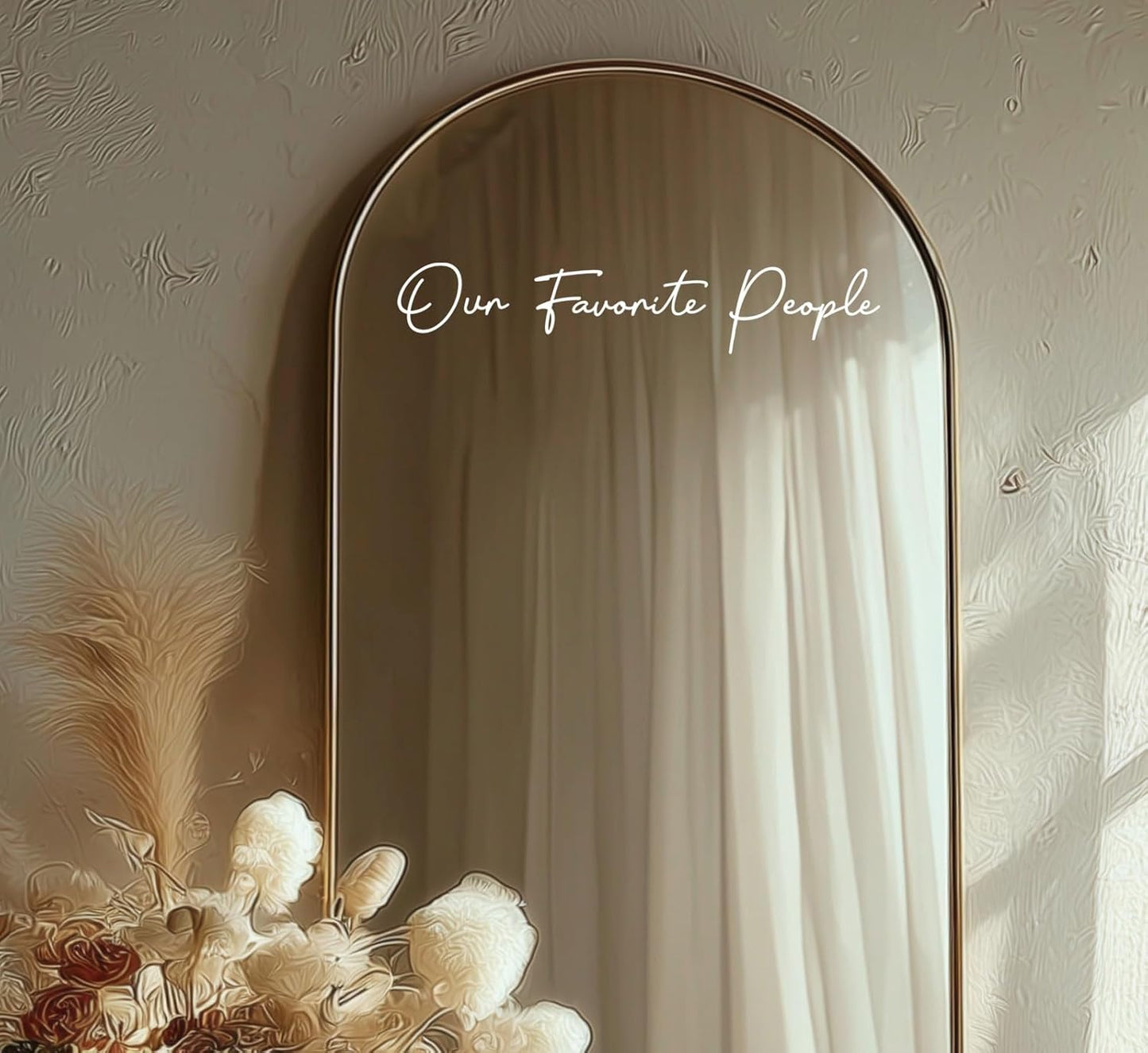 Our Favorite People Seating Chart Decal Wedding Seating Chart Header Decal for Mirror Our Favorite People Welcome Sign Wedding Welcome Vinyl (White, Width 20")