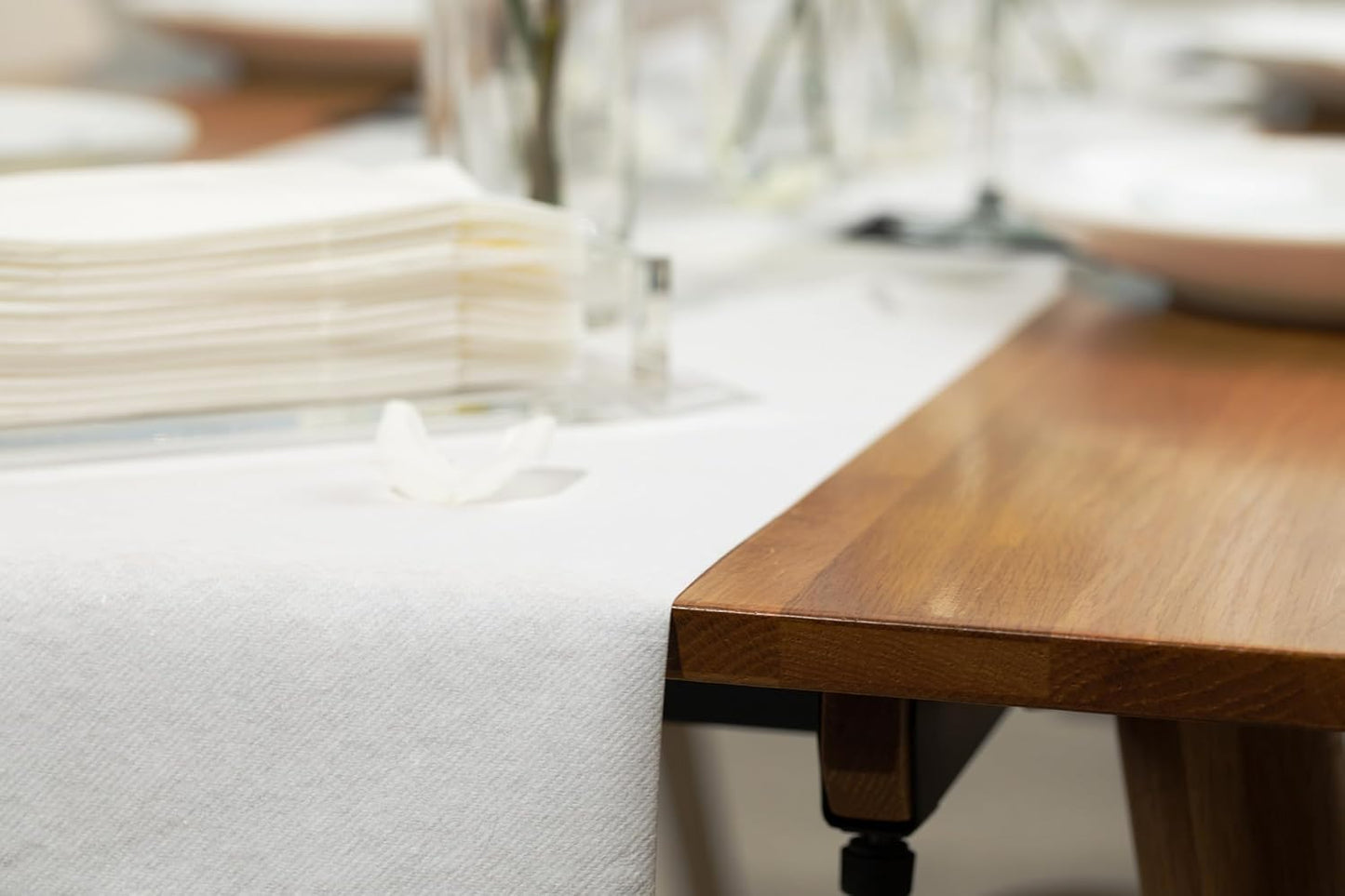 American Homestead Paper Table Runner Roll - 78 ft. Disposable Linen-Like Table Cover Roll - 20 Perforated Table Runners (16" x 48") for Parties, Weddings, and Events - Yellow