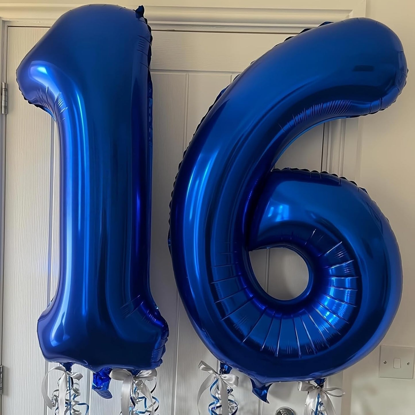 Navy Blue 1 Balloon Number,40 Inch Number 1 Balloon Big Dark Blue 1 Foil Mylar Helium Balloon for Birthday Party Decorations