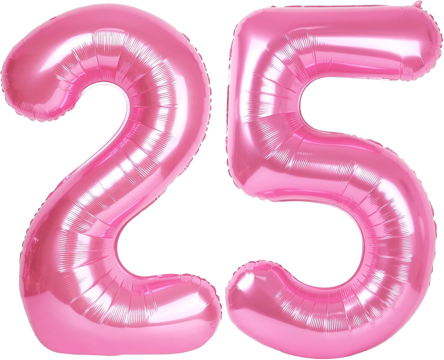 number pink 25 balloon