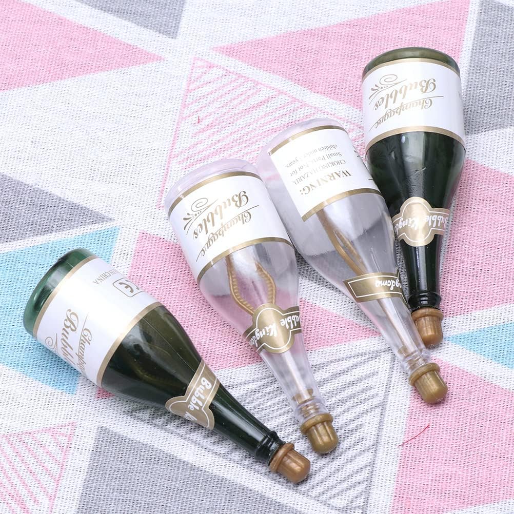 LUOZZY 24 Mini Champagne Bottles - Wedding & Bar Decoration, 1:12 Scale, 3.7x1.2 INCH