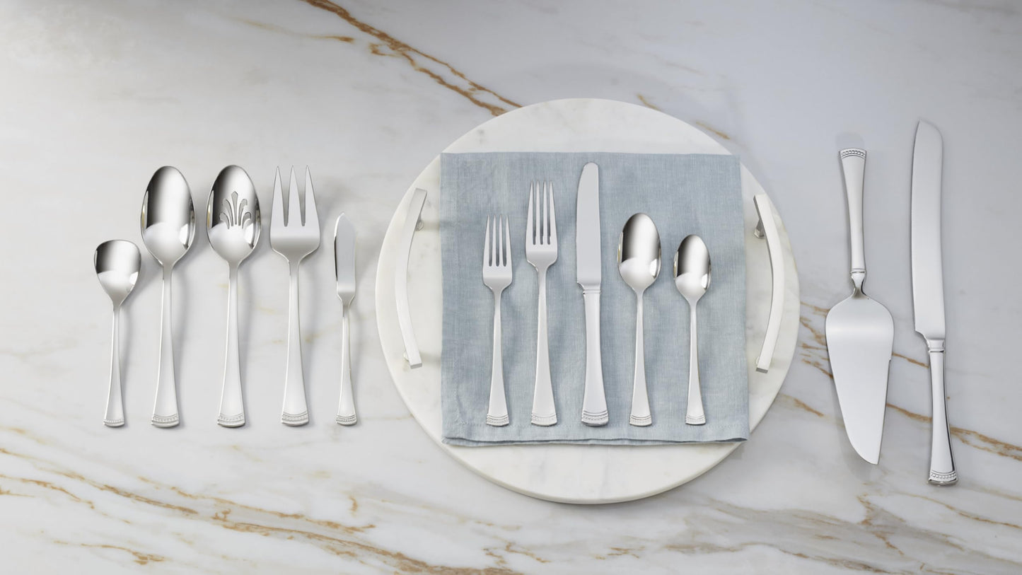 Lenox Portola Silverware Cake Knife & Server Dessert Set, 2-Piece, Flatware