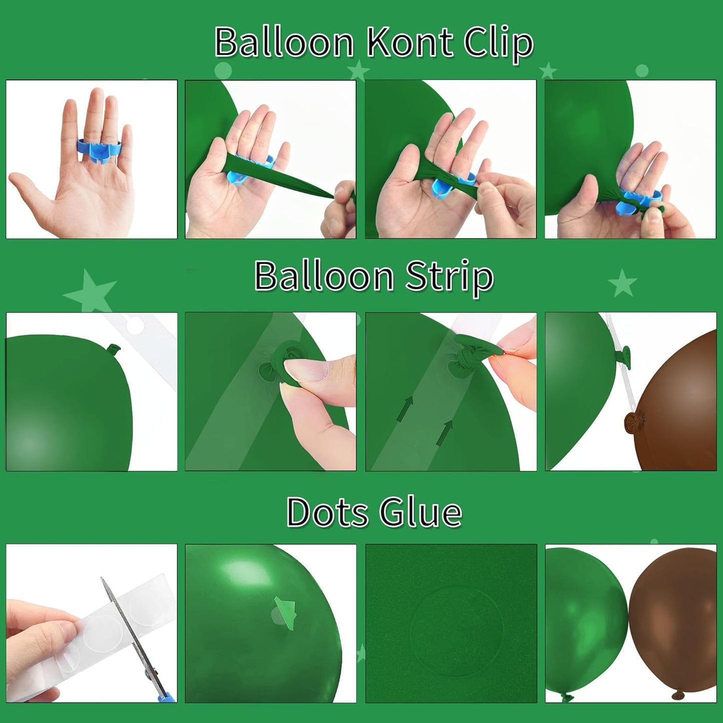 HYOWCH Video Game Party Supplies, 115Pcs Video Game Birthday Party Balloon Arch, Black Green Brown Balloon Garland Arch Decorations Birthday Backdrop