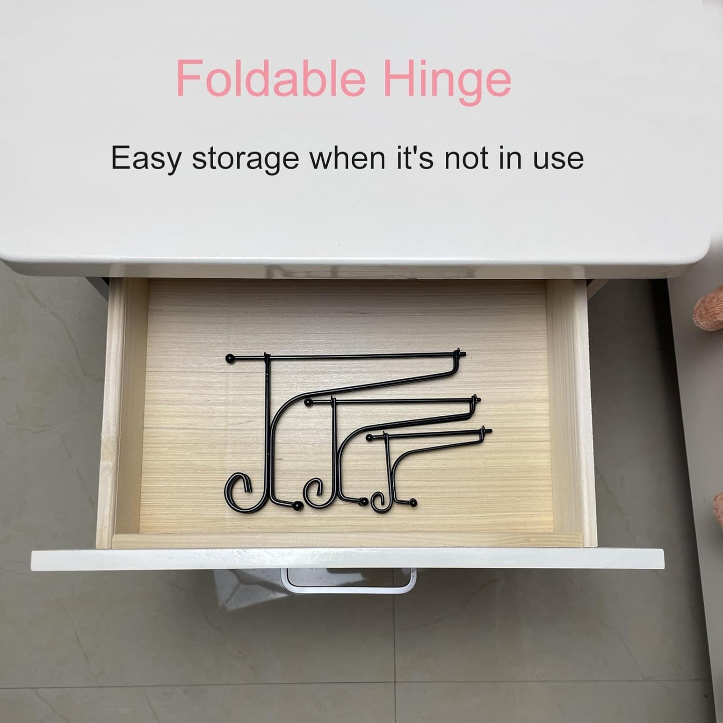 6PCS 3 Size Black Iron Plate Stands for Display - 4, 6, 8 Inch Decorative Metal Plate Holders - Mini Easel, Frame, Book, Card, Plaque, Bowl, Picture Display Stands