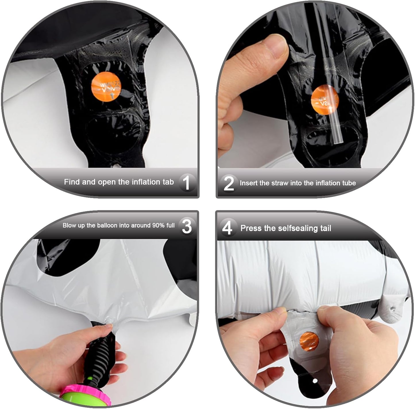 40 Inch Big Cow Print 9 Balloon Number, Jumbo Giant Happy 9th 19 29 39 49 99 Birthday Party Decorations, Large Nine Mylar Foil Anniversary Birthday Party Engagement Decorations