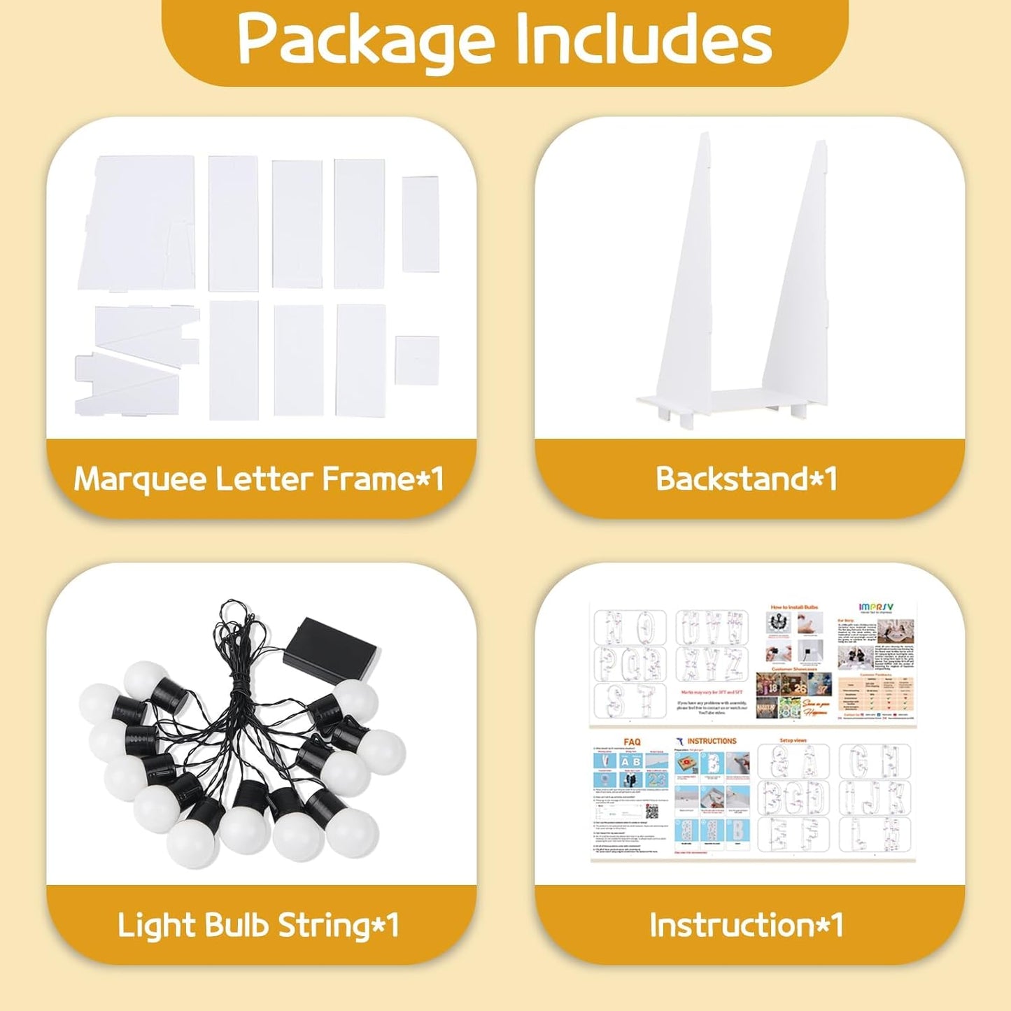 imprsv Marquee Light Up Letters, 4FT Mosaic Letters with Light for Baby Shower Graduation Party Decor, Large T for Engagement Wedding Party Decorations (Need to Assemble)