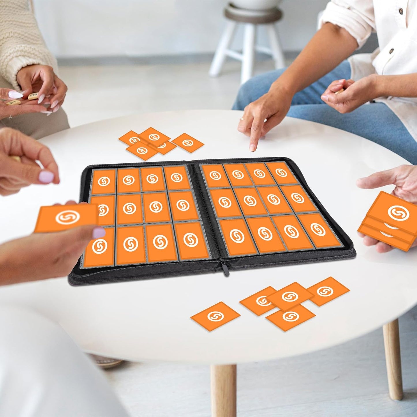 SMYV 12 Pocket Trading Card Binder, Premium PU Cover Card Binder for 720 Cards, Ringless Side Loading Card Collection Album Folders for MTG, TCG, Game Cards & Sports Cards (Black)