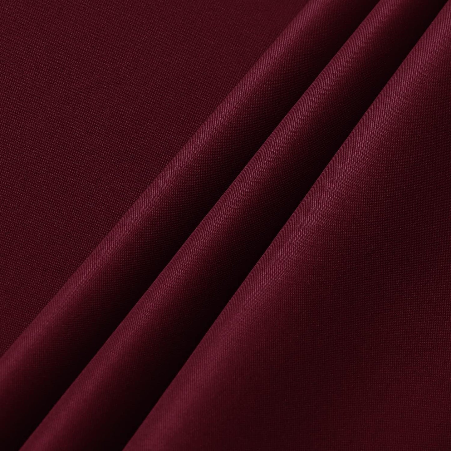 sancua 2 Pack Round Tablecloth 70 Inch Burgundy, Stain and Wrinkle Resistant Table Cloth - Washable Polyester Table Cover for Dining Tables, Buffet Parties and Camping