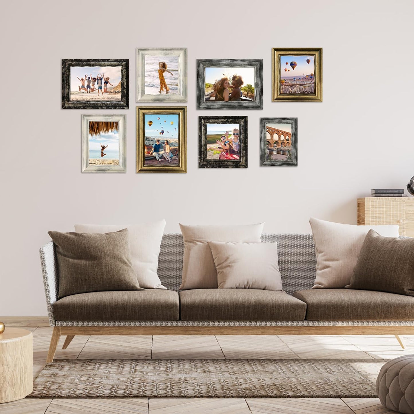 8x10 Picture Frame,Ornate Finish Photo Frame Farmhouse Rustic Vintage Distressed Bronze Photo Frame for Wall or Tabletop Display Family Friends Wedding Gift