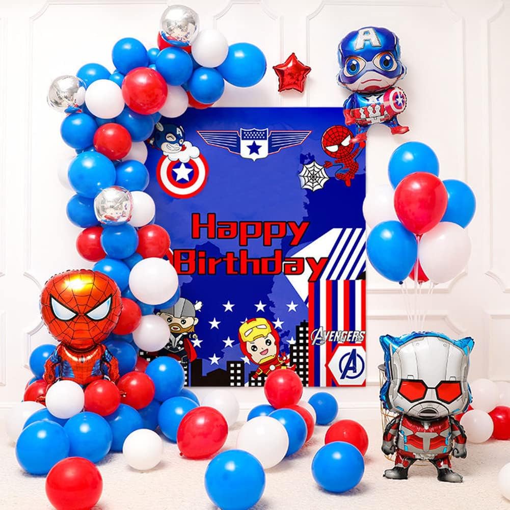 300 Pack Red White and Blue Balloons - 5 Inch Mini Red White Blue Latex Small Balloons - 100 of Each Colors for Party Balloons Arch Wreath Assorted Colors Decorations