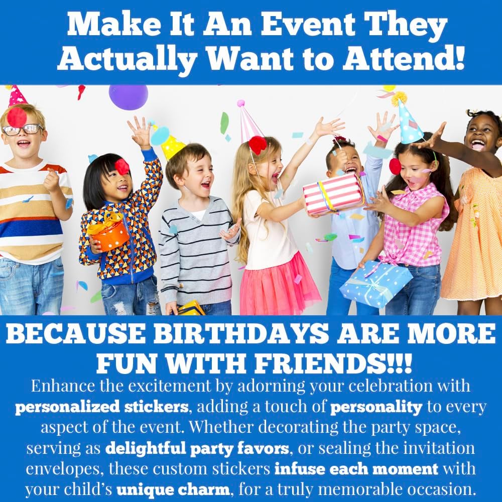 Custom & Personalized Happy Birthday to You Gift Tag Sticker Labels in Pastel Colors for Girls, 40 2" Party Circle Stickers by AmandaCreation, Also Great for Envelope Seals & Gift Bags