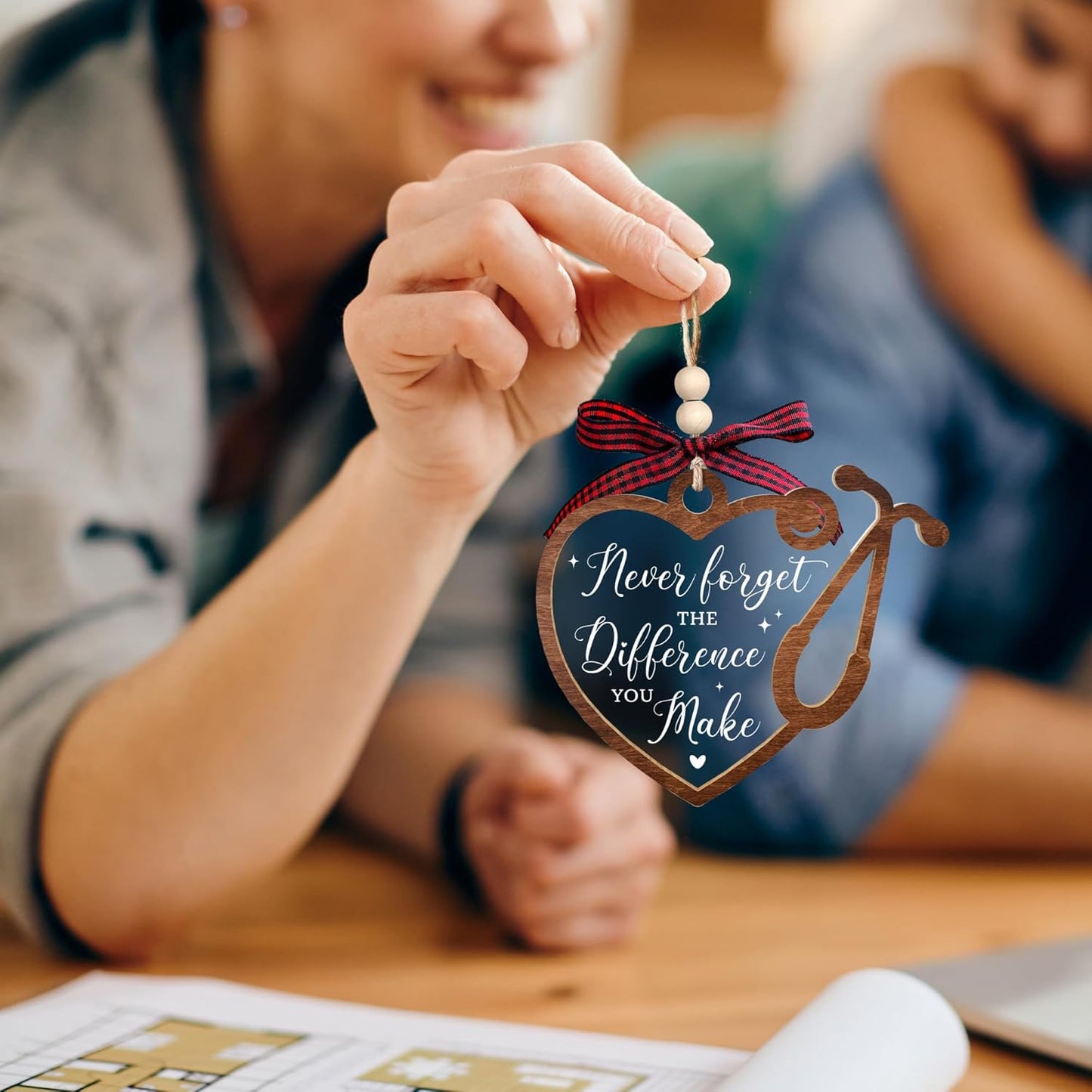 Pawzity Nurse Gifts for Women - Nurses Week Gifts - Nurse Christmas Ornament - Nurses RN Gift for Women - Birthday, Appreciation, Graduation, Thank You Nursing Gift Ideas - Wood & Acrylic Ornament