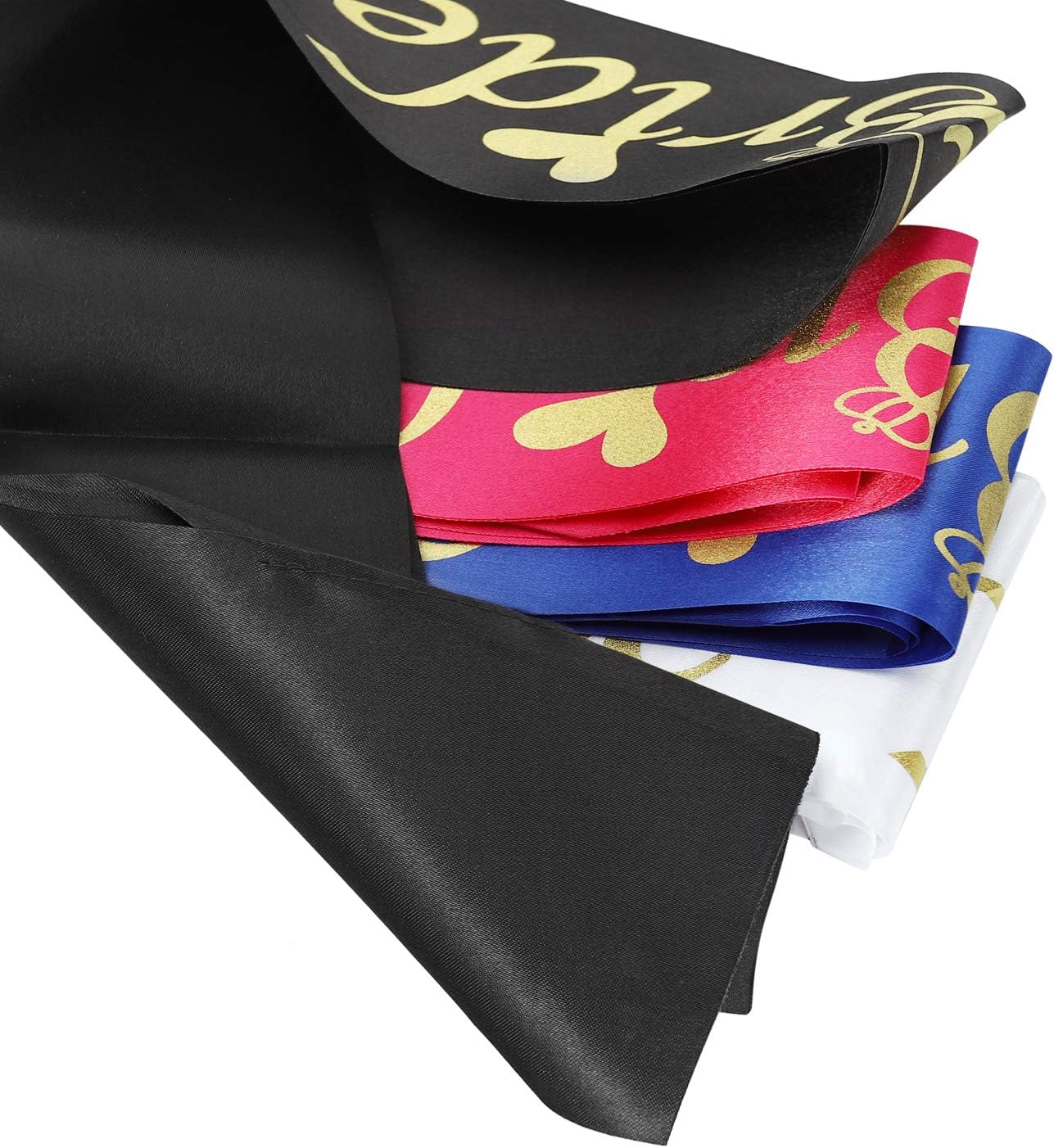 Bride Tribe Bridesmaids Sashes Sets Bachelorette Party Decorations Supplies Bridal Shower Favors Gift (Black, 12 Sash with 1 Veil)