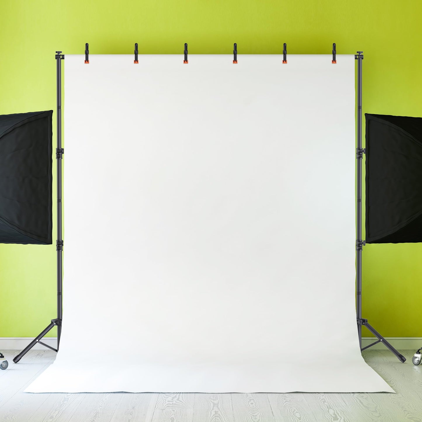 Backdrop Stand 10x7.5ft, Height Adjustable and Width Adjustable Backdrop Stand, Back Drop Stand for