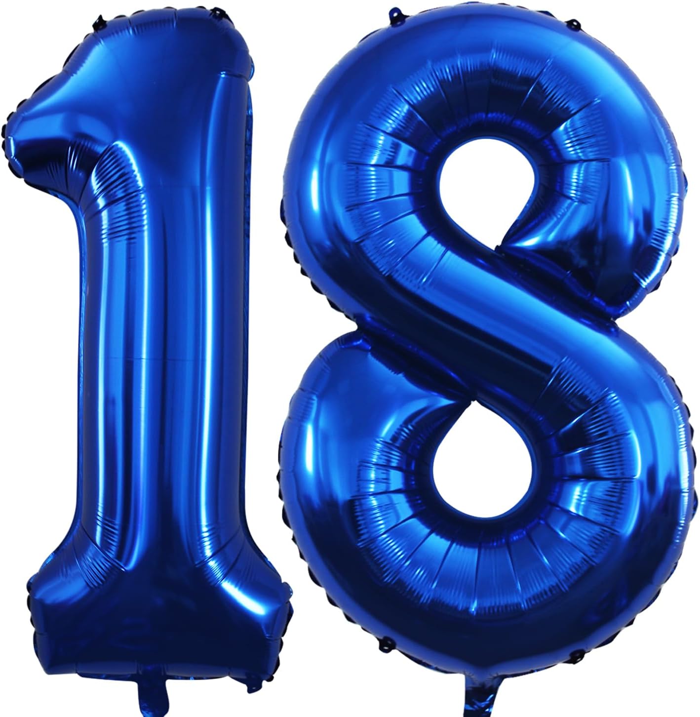 GOER Number 18 Balloons for 18th Birthday Sweet 18 Party Decorations,42 Inch Jumbo Foil Helium 81 Balloons for 81st Birthday Party Decoration (Blue)