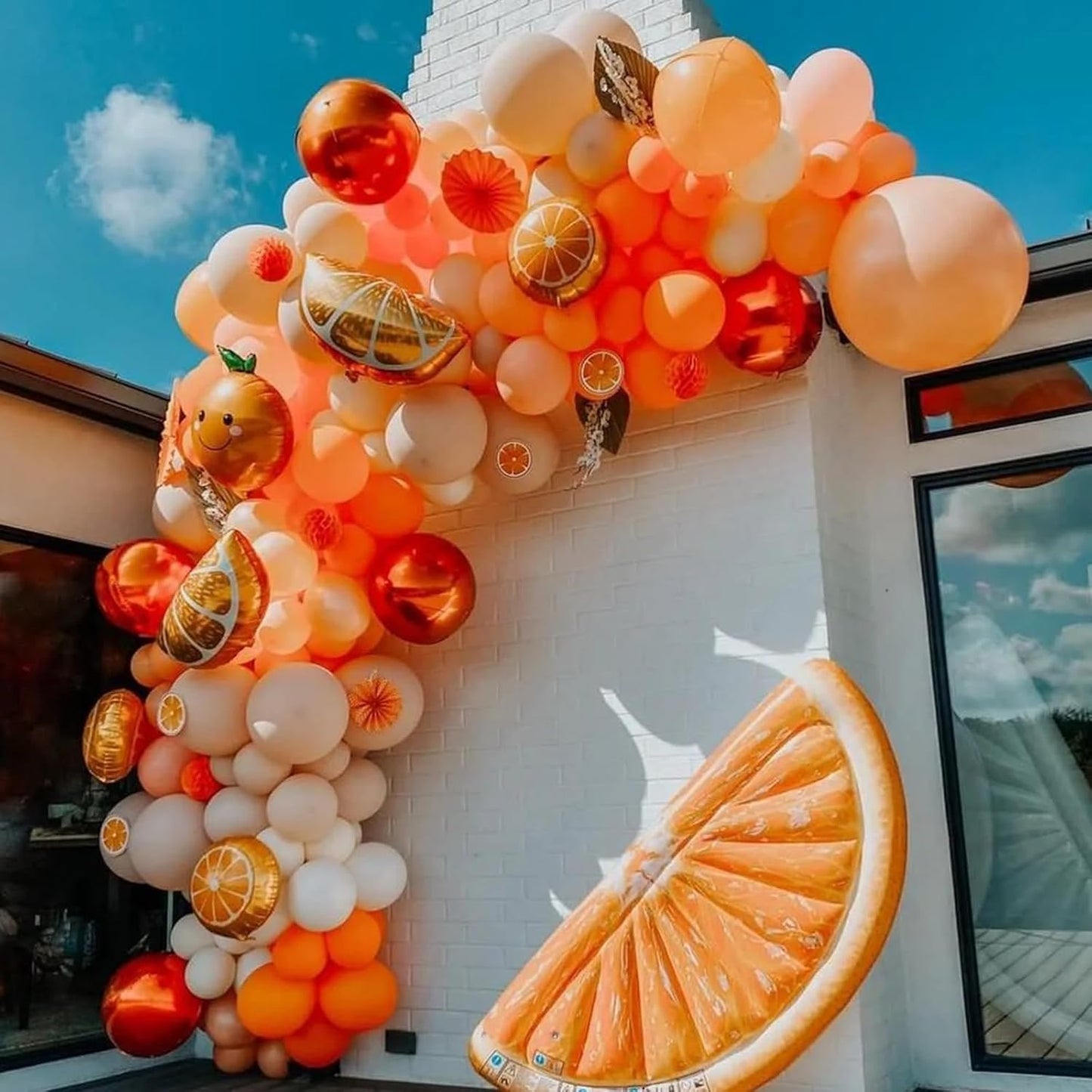 90pack Retro Orange Balloons Different Size 18/12/10/5 Inch Retro Orange Balloon Garland Arch Kit for Graduation, Wedding, Birthday, Baby Shower, Anniversary Party Decorations