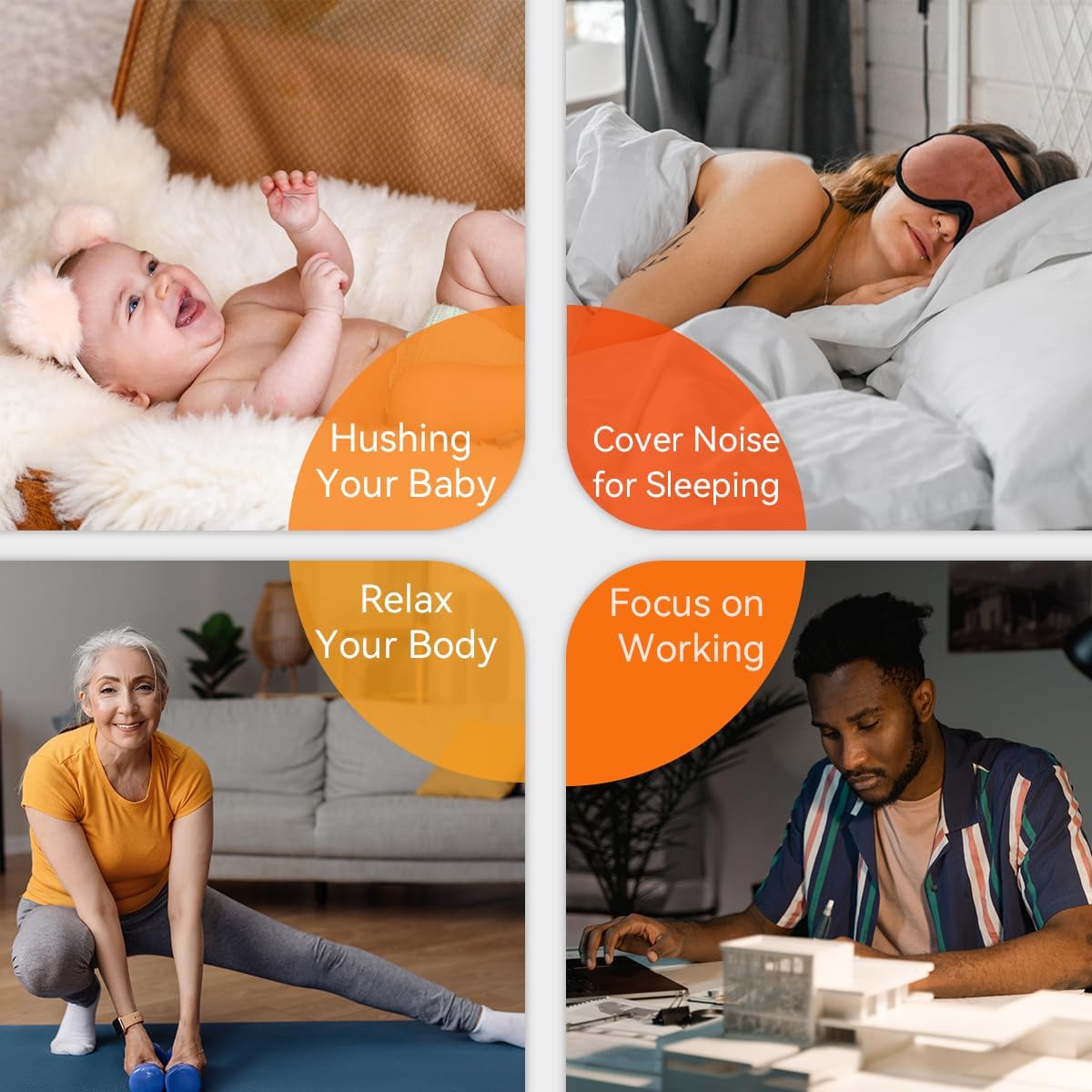 Sound Machine White Noise Machine with 30 Soothing Sounds 36 Levels Volume 5 Timers and Memory Function Effectively Blocks Noise Ideal Sleep Machine for Baby Kids Adults… (White)