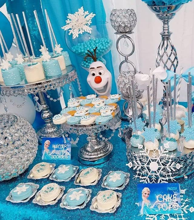 QueenDream Aqua Blue Tablecloth 60 x 102 Inch Sequin Tablecloth for Party Decorations Glitter Tablecloth for Bridal Baby Shower Wedding