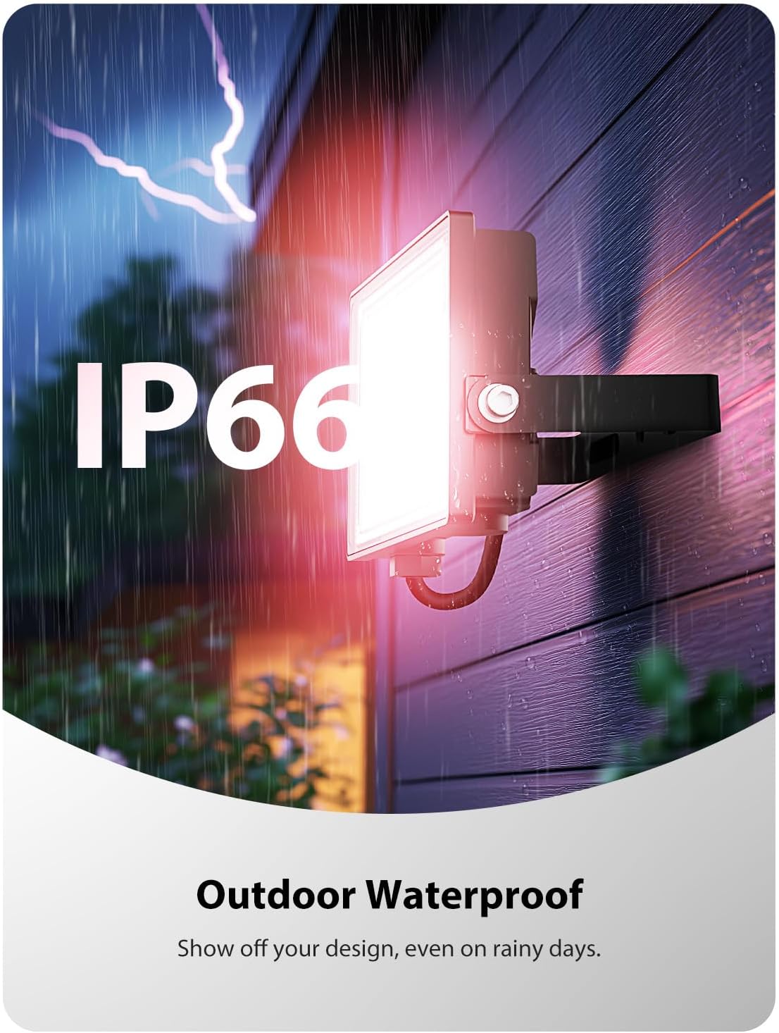 Onforu LED Flood Light Outdoor 250W Equivalent, 25W Color Changing RGBW Floodlight with Remote, 2700K Warm White IP66 Stage Lighting Indoor Uplights for Events, Uplighting for Party 4 Pack