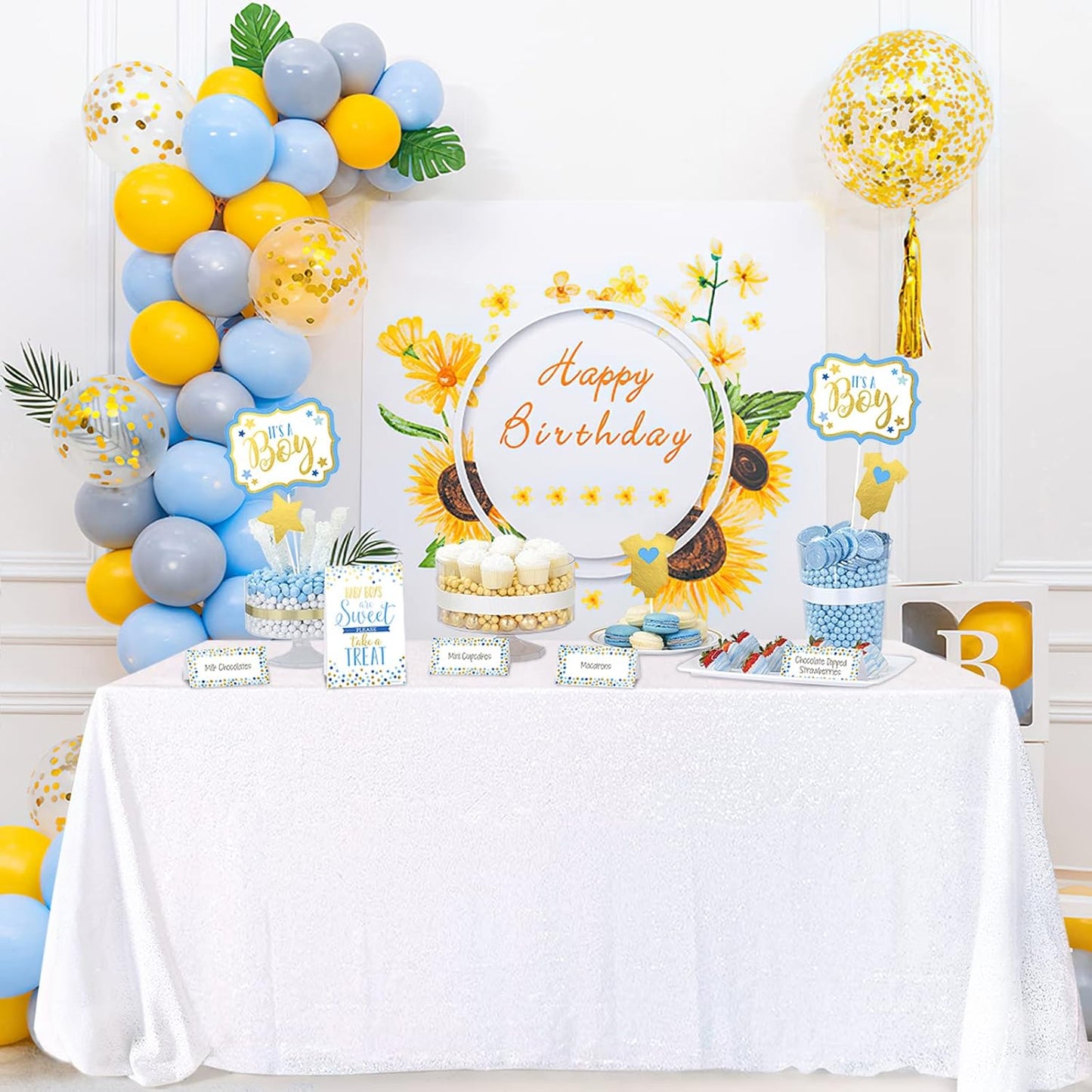 QueenDream Sequin Tablecloth 90 x132 Inch White Rectangle Tablecloth Glitter Table Cloth Overlay Wedding Birthday Christmas Decorations