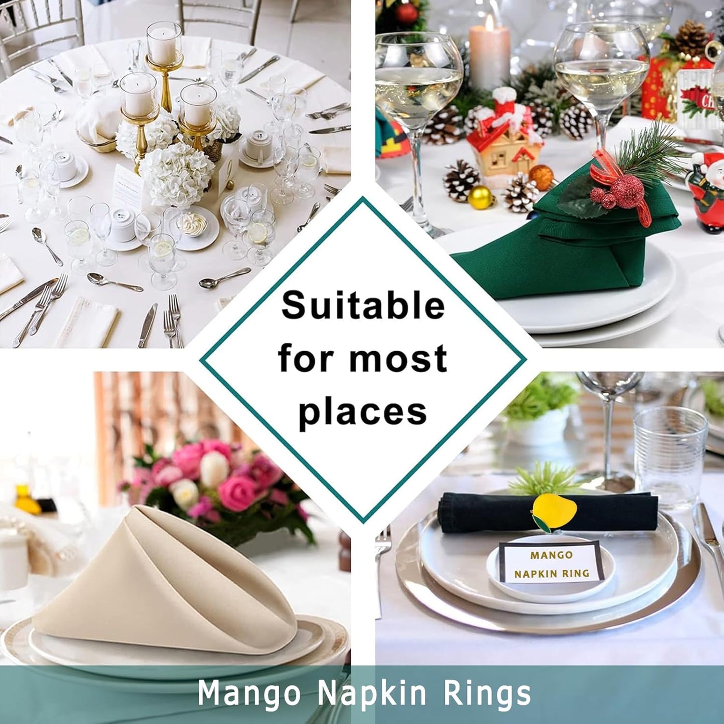 Napkin Rings Set of 6 Yellow Lemon Napkin Rings for Napkins,Gold Napkin Holders for Cloth Napkins,Rustic Napkin Ring Farmhouse Dining Table Decor,Fall Napkin Ring Holders for Garden Parties