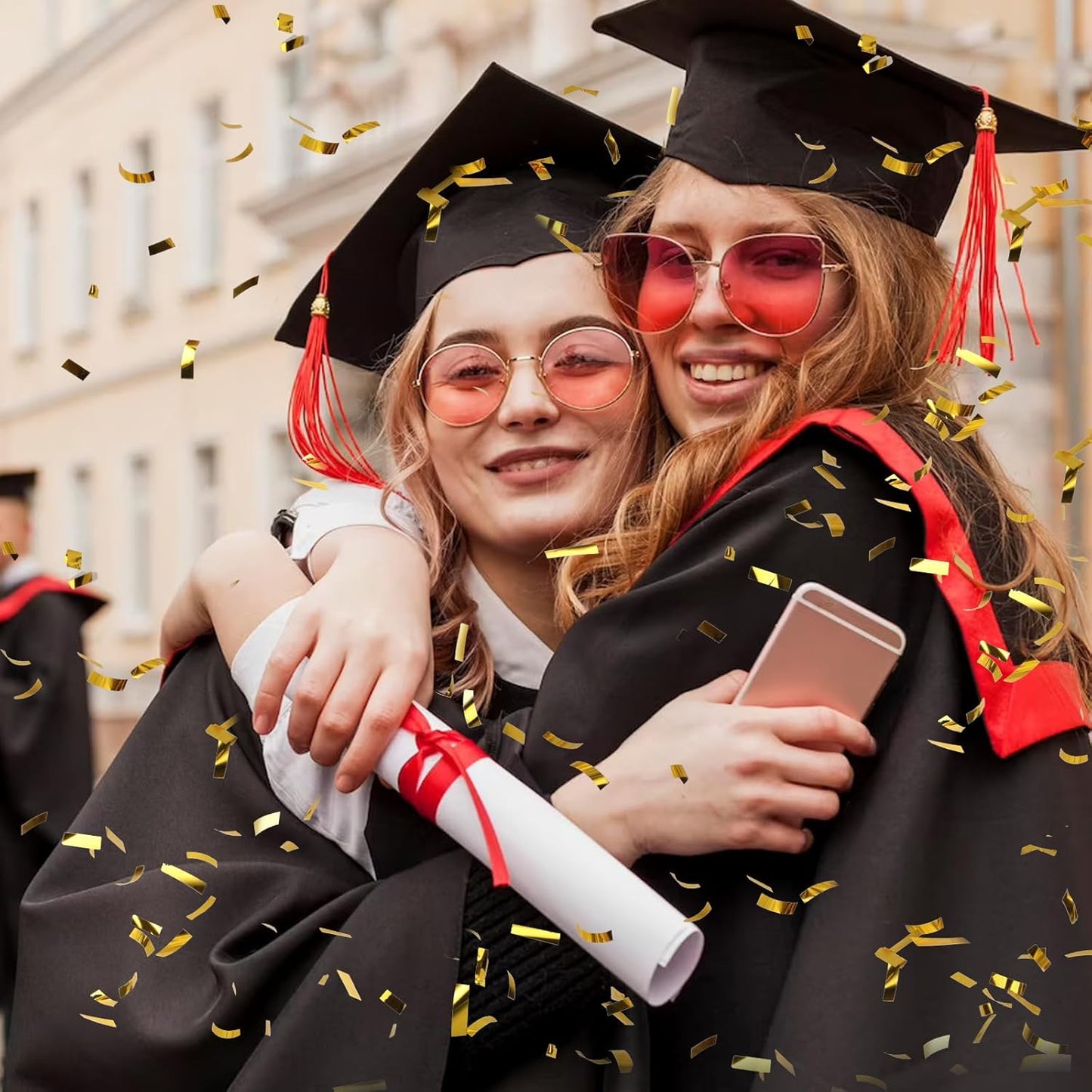 5 Pack Confetti Poppers gold– 12 Inch Confetti Blaster for Birthday, Graduation, and New Year’s Eve Celebrations – Best Party Poppers for Unforgettable Parties!