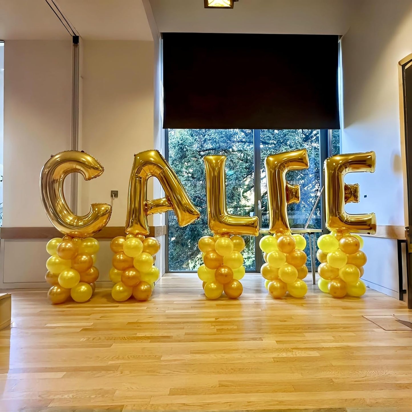 Letter Balloons Gold, 40 Inch Alphabet Name Balloons, Large Mylar Self Inflating Custom Balloon Letters A Decor, Helium Foil Customize Letter Balloons for Men Women Birthday Party Decorations Supplies