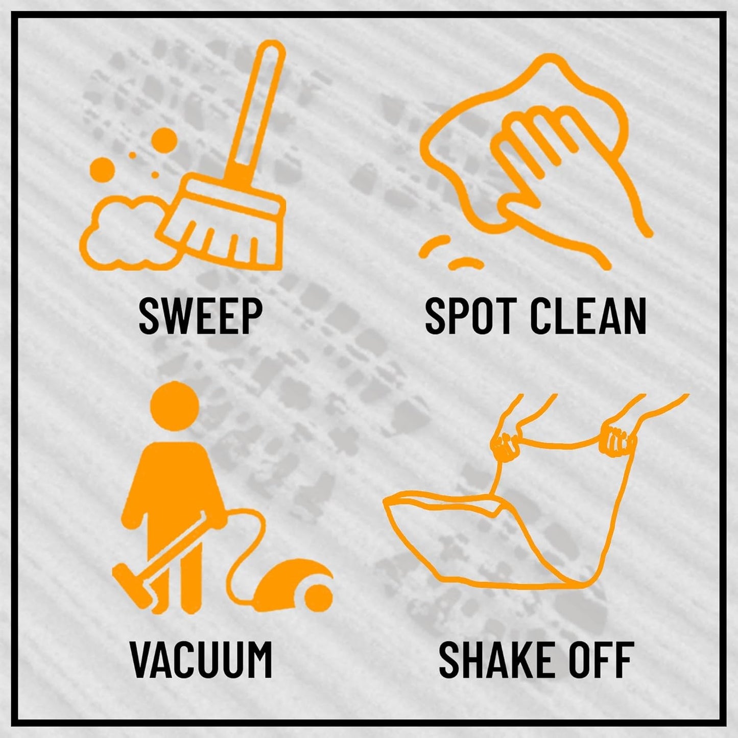 Ottomanson 2' x 19' Hallway Runner with Scraper Pile Extra Durable Non-Slip Rug Mat for Indoor & Outdoor Use - Ideal for Kitchen, Entryway, Patio & Garage - High-Traffic Carpet, Green