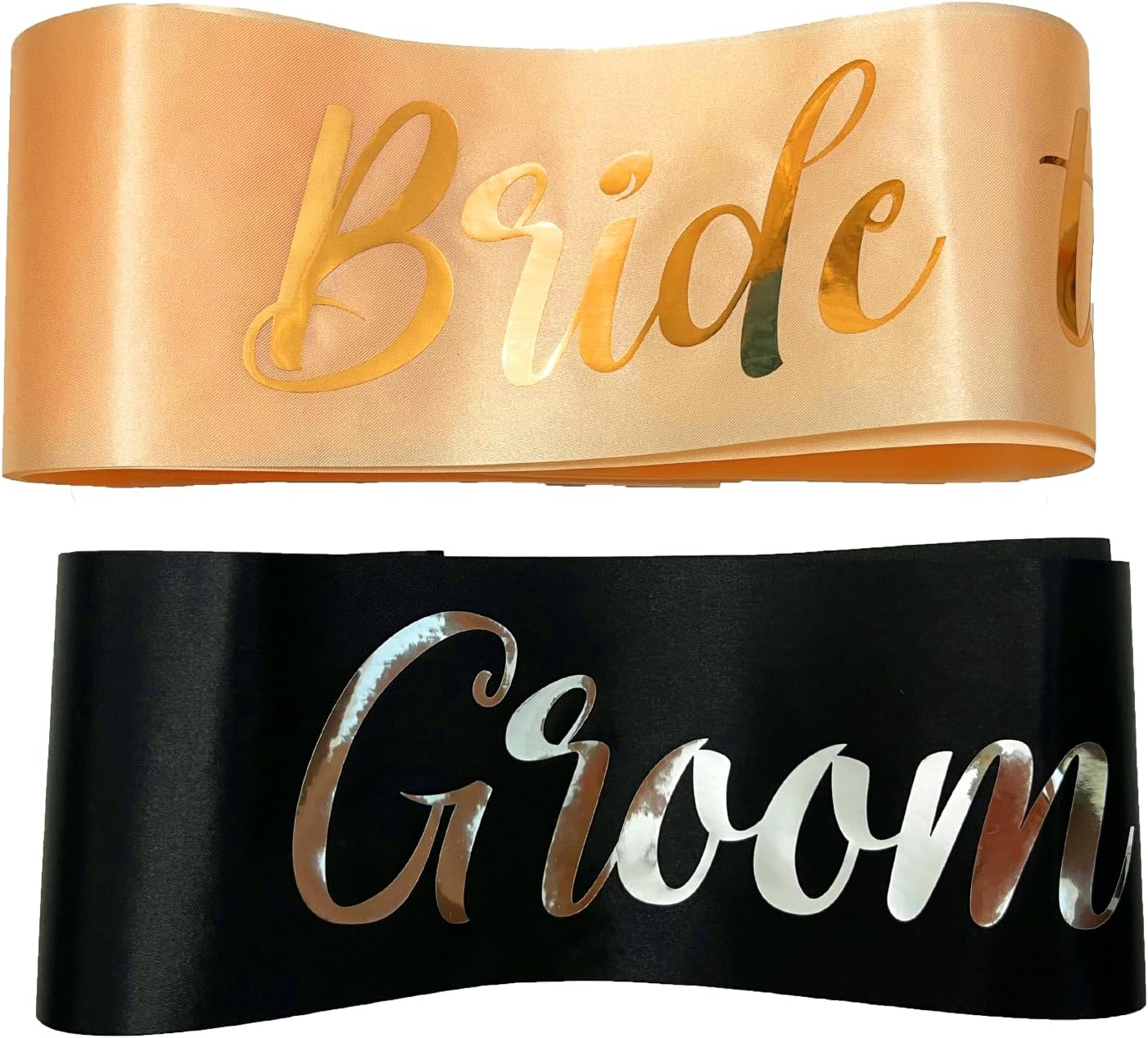 Bride to Be Sash and Groom to Be Sash, Bachelorette Party Supplies Engagement Party Favors, Bridal Shower Sashes Bachelor Decorations Rose Gold