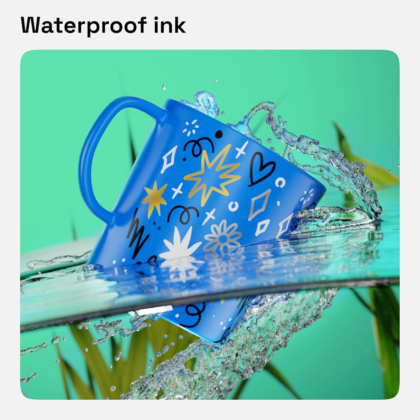 ARTISTRO 2 Silver Permanent Marker - Waterproof Markers for Tire, Fabric, Rocks, Glass, Ceramic, Wood, Paper - Oil Based Metallic Paint Pens - Extra-Fine Tip 0.7mm