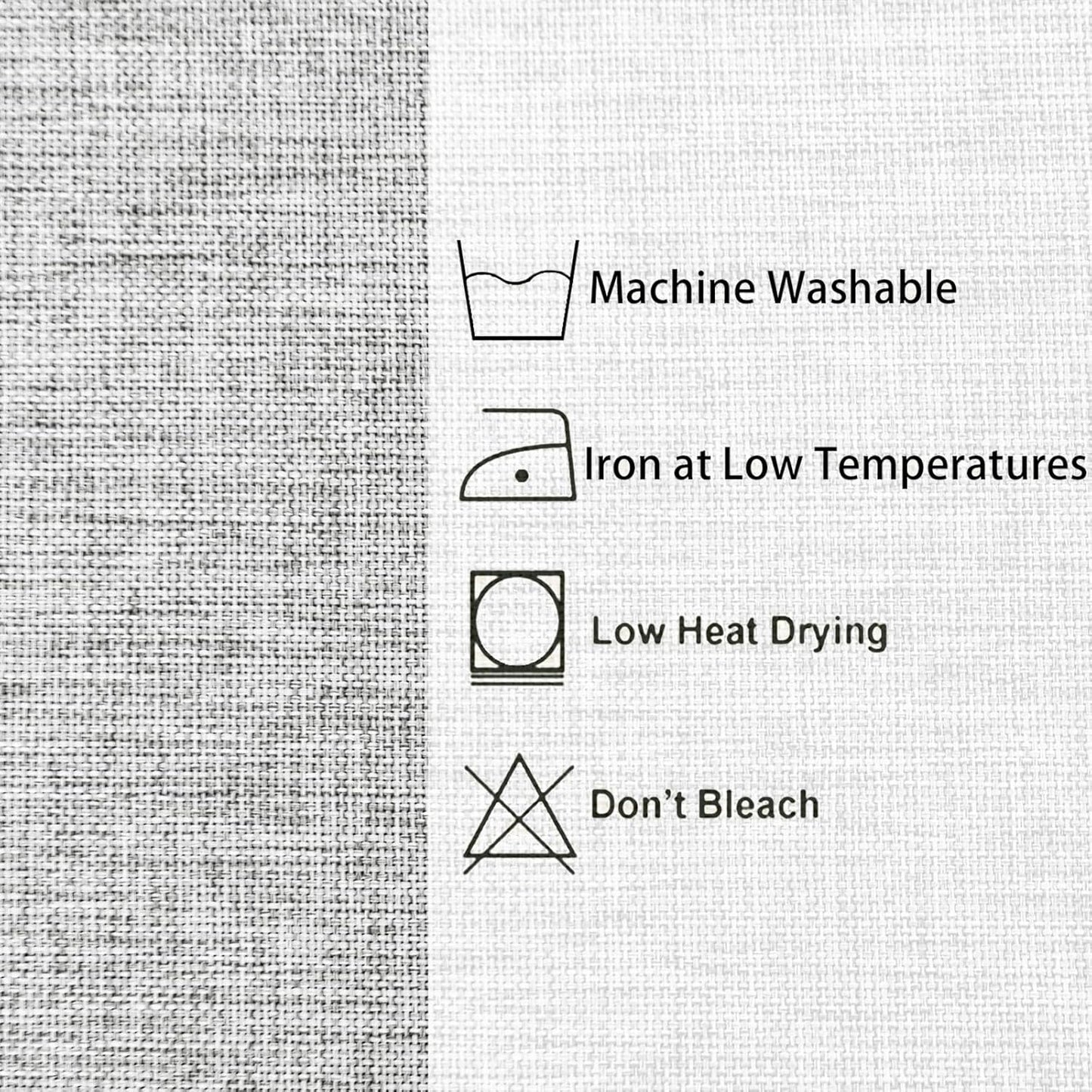 Hiasan Faux Linen Square Tablecloth - Wrinkle and Stain Resistant Washable Table Cloth for Kitchen Dining Room Holiday Table Cover for Dinner, Light Grey, 30 x 30 Inch