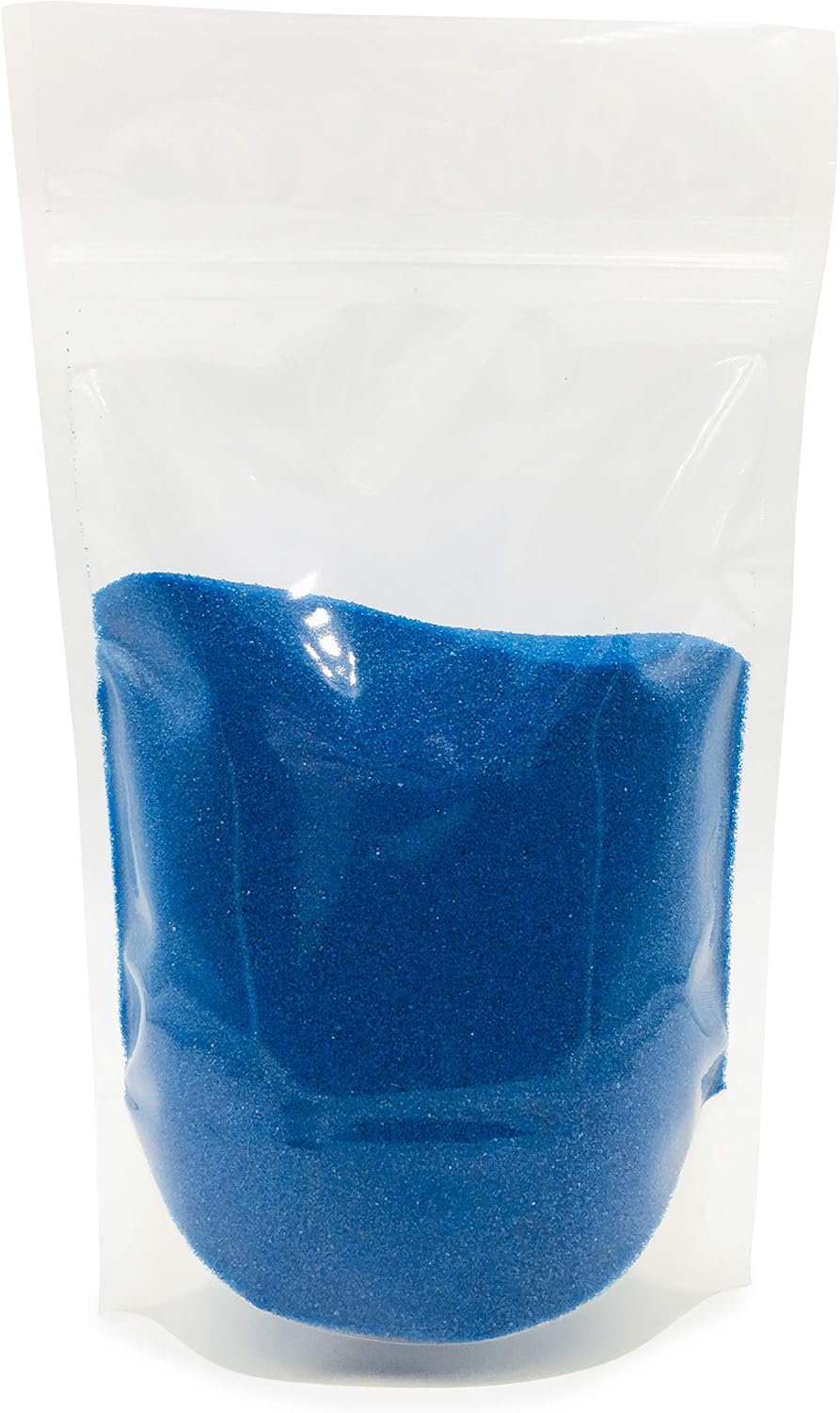 Blue Sand - Fine Sand for Zen Garden, Resin Incense Burner, Smudge Bowl, Ritual Incense, Cast Iron Cauldron, Unity Ceremony, Sensory Bin Table, Mandalas, Crafts by Alternative Imagination (1 Pound)