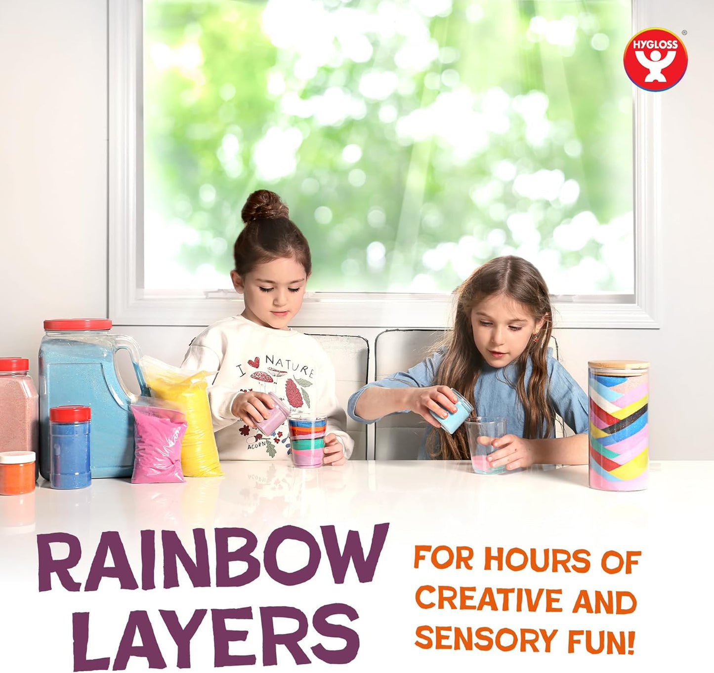 Hygloss Colored Sand for Crafts – 3 lb Bottle, Pink – Vibrant Colorful Fine Sensory Play Sand Art Kits for Kids – Classroom Activities for Children 3 4 5 6 7 8 9 10 11 12 – Safe for Ages 3+